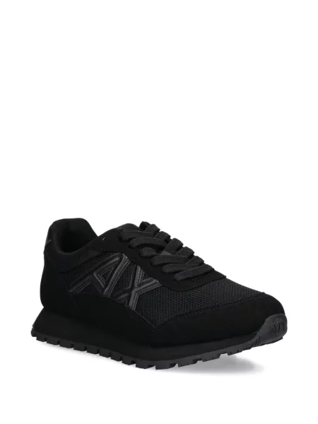 Sneakerși Armani Exchange cu autograf negru