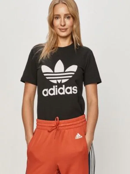 Adidas Tricou adicolor Classics Trefoil negru