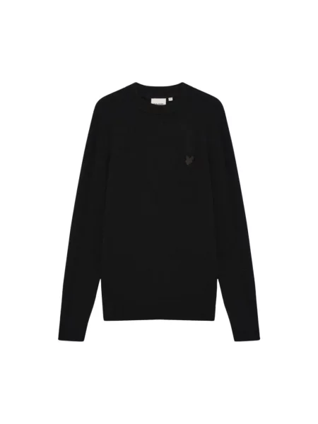 Kardigan Lyle & Scott z wełny merino czarny