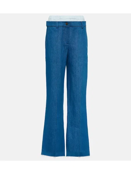 Jeansy Aya Muse z niską talią niebieskie