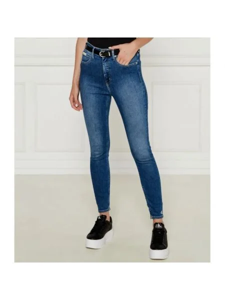 CALVIN KLEIN JEANS Blugi | Super Skinny fit | high rise albastru