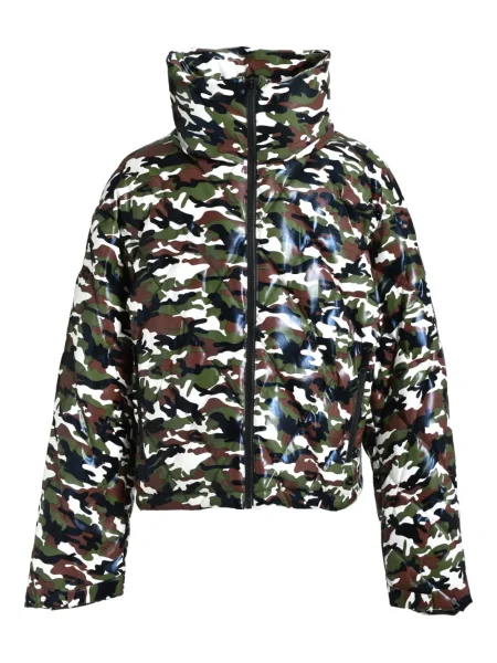 Geacă Breath cu model camuflaj verde