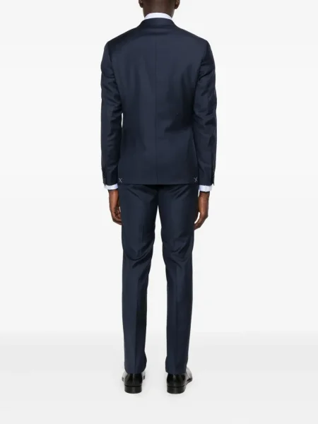 Costum Canali de lână de costum albastru
