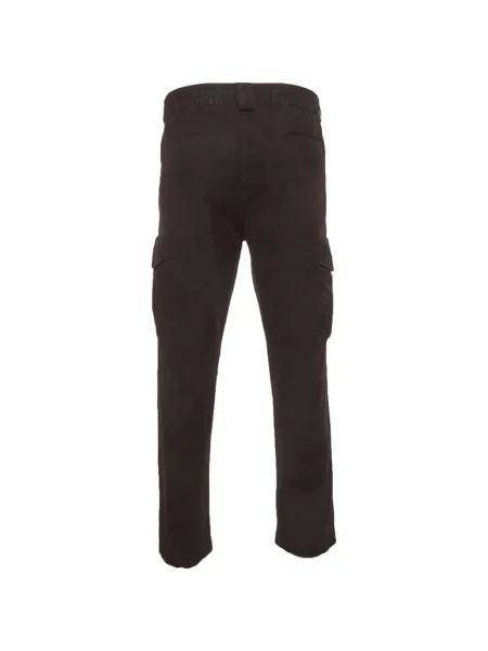 Pantaloni cargo Boss de catifea cord negru