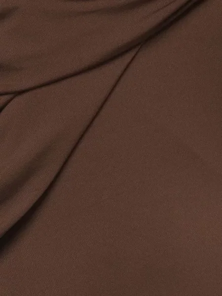 Lung rochie maxi Chats By C.dam drapată maro