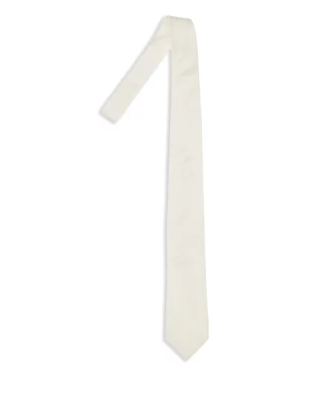 Cravată Corneliani de mătase alb