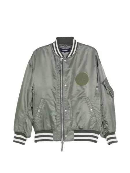 Geacă bomber Comme Des Garçons Homme cu dungi verde