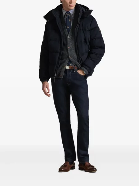 Ριγέ polo Polo Ralph Lauren με κουκούλα με αυτόγραφο λευκό