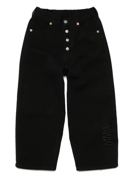 Jeansy dziecięce Mm6 Maison Margiela czarne