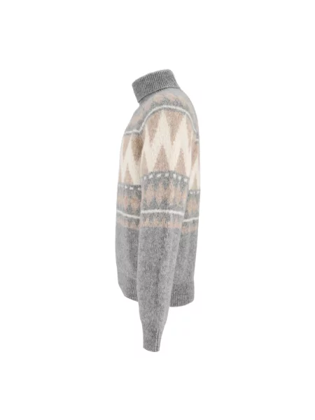 Sweter z golfem Peserico do golfa szary