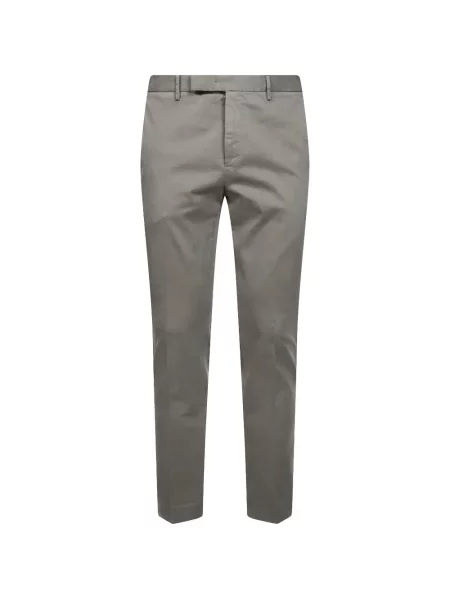 Pantaloni Pt Torino din satin gri