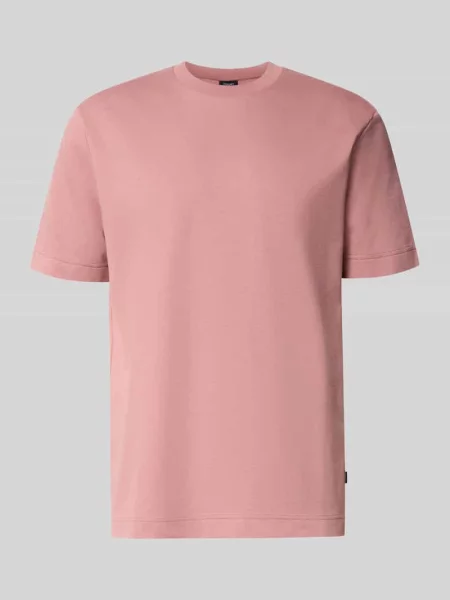 T-shirt z okrągłym dekoltem model Achilleas' Joop! Collection różowa