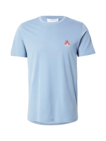 Lindbergh Tricou albastru regal / albastru deschis / portocaliu deschis alb