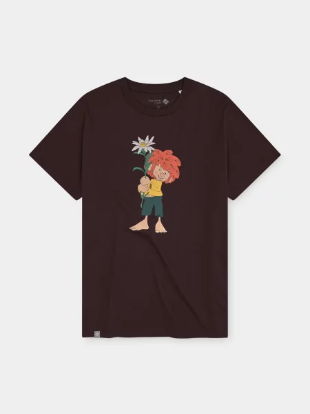Bavarian Caps Majica Pumuckl Edelweiß' smeđa