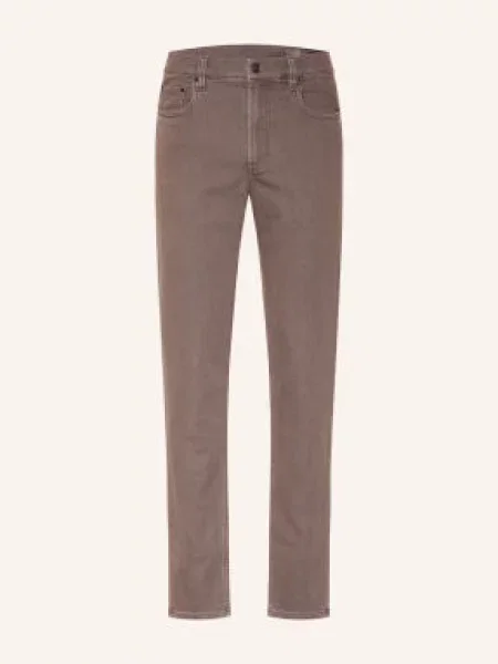 Faherty Kalhoty Terry Tailored Fit tmavě hnědá