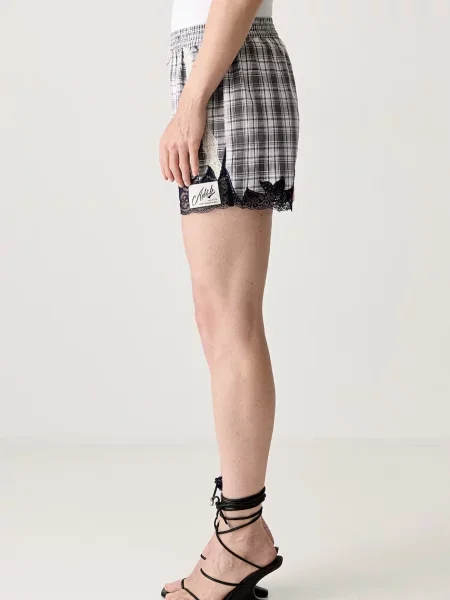 Andersson Bell Lace & Check Embroidered σορτς με Γυναικεία