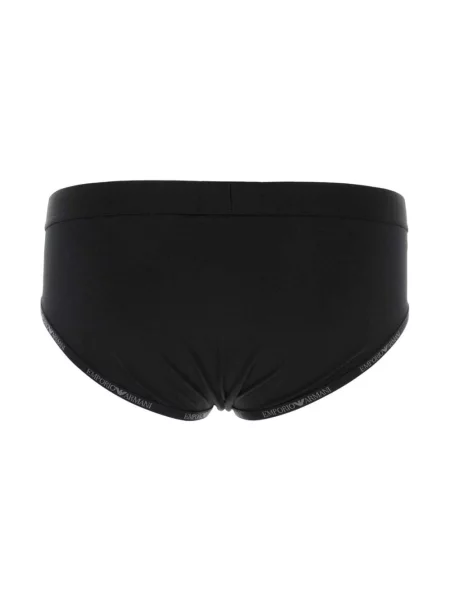 Majtki Emporio Armani z logo czarne