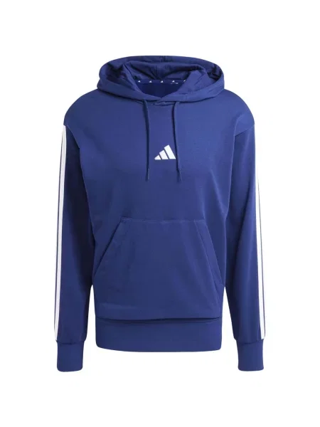Csíkos frottír melegítő felső Adidas kék