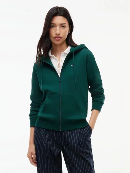 Tommy Jeans sweter z kapturem Kobiety S zielony