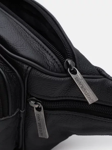 Borsa Leather Поясна сумка Шкіра чорний