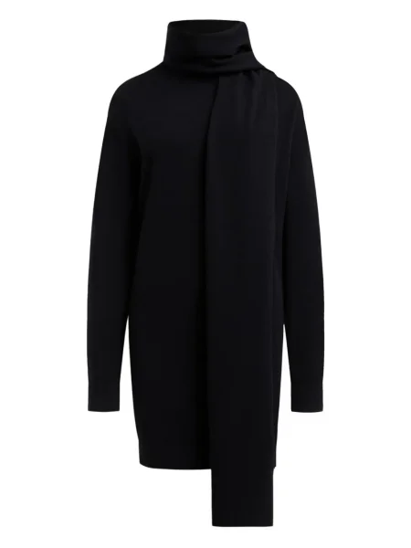 Sukienka midi 12 Storeez wełniana do kolan garniturowa czarna