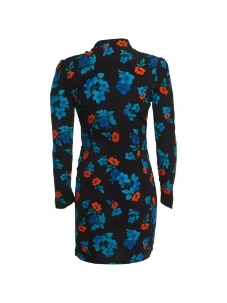 Rochie mini Maje cu model floral cu imagine negru