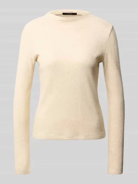 Sweter z dzianiny o kroju slim fit z mieszanka model Kosie' Someday beżowy