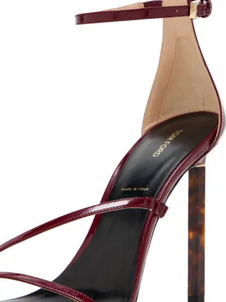 Sandale Tom Ford cu cataramă roșu