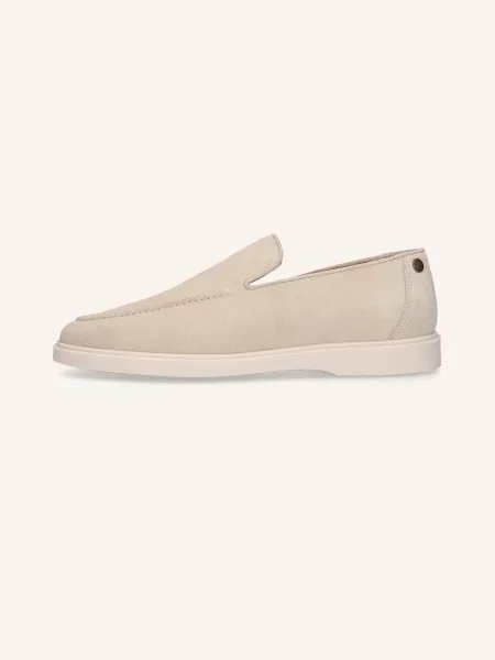 Heinrich Dinkelacker Loafersy Genua Plain Loafer V beige beżowe