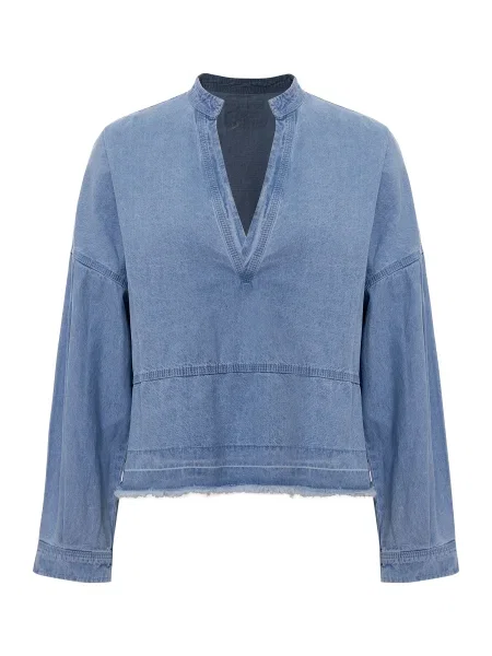 Imily Bela Bluză denim albastru