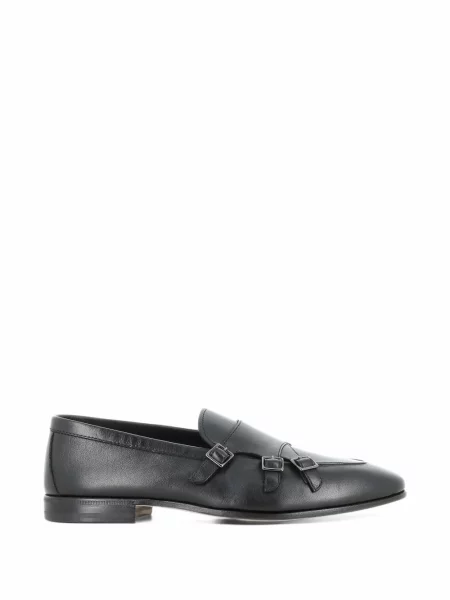 Pantofi monk Henderson Baracco cu bretele negru