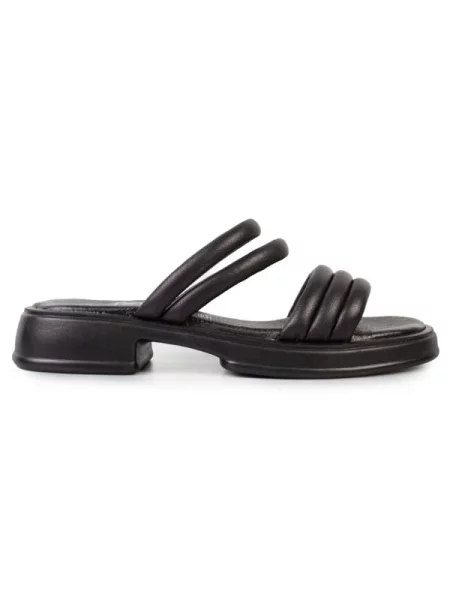 Кожаные шлепанцы Modamilano черные