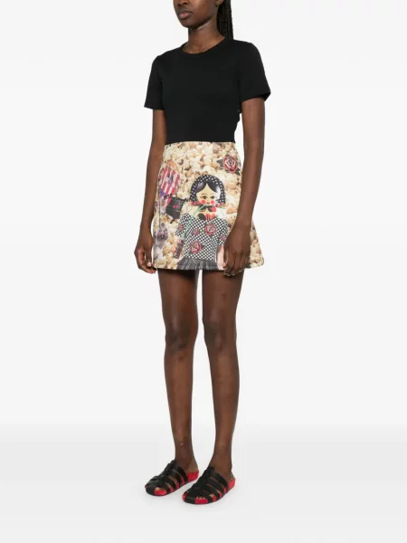 Scurt rochie mini The Artistylist cu imagine negru