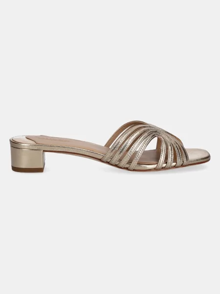 Pantofi Lauren Ralph Lauren din piele auriu
