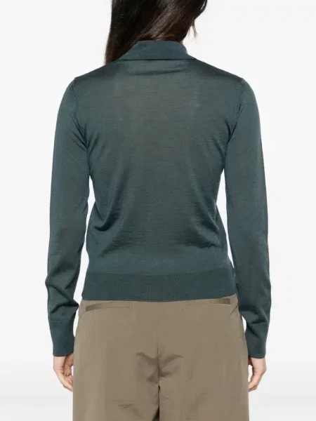 Top Lacoste cu autograf verde
