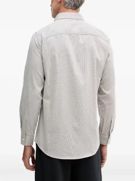 Lung cămașă Armani Exchange cu dungi alb