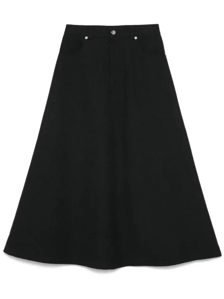 Spódnica midi Nanushka do kolan szara