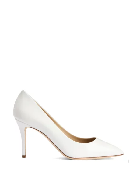 Pantofi cu toc Giuseppe Zanotti din piele alb
