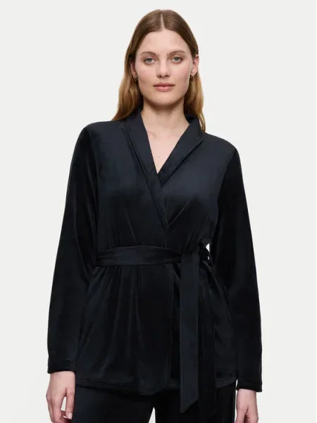 Triumph Cămașă pijama Sensual Velour negru