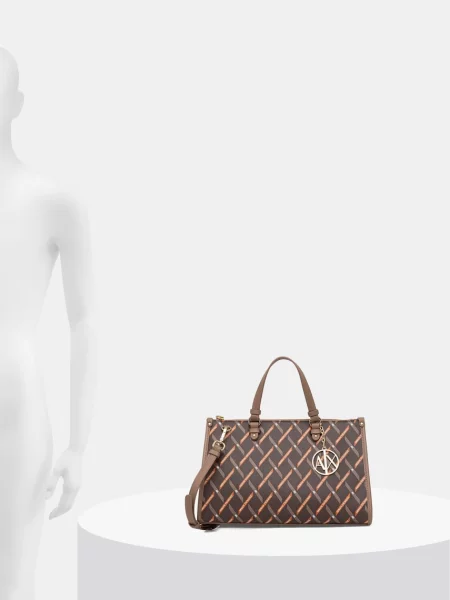 Кожаная сумка шоппер Armani Exchange