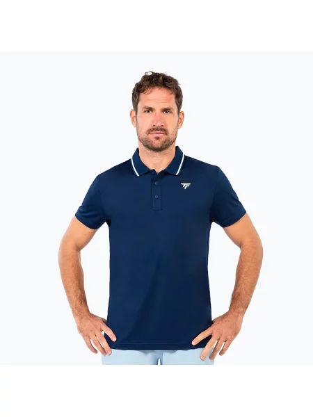 Тенісна футболка поло Tecnifibre Team Tech Polo navy blue синя
