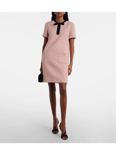 Rochie Valentino de lână roz