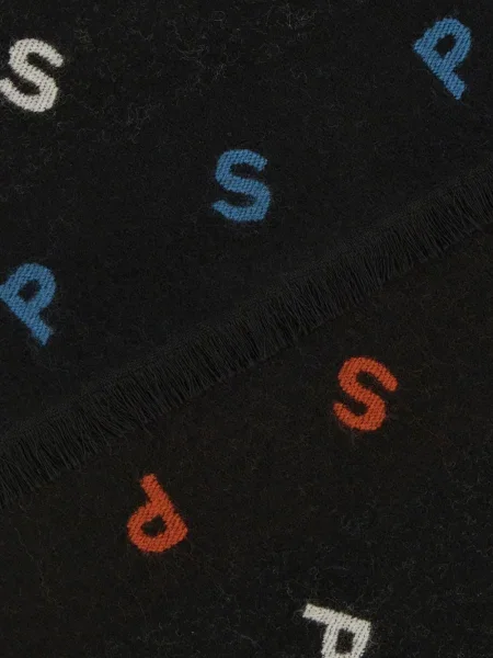 Fular Paul Smith cu franjuri negru