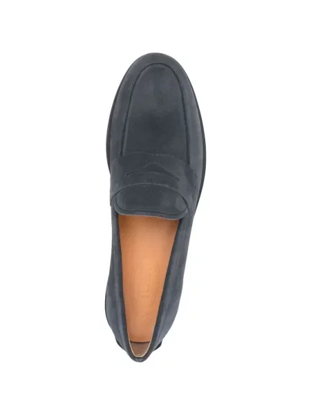 Chiloți Tod's din piele de căprioară slip-on albastru