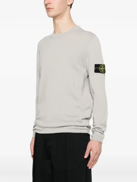 Pulover Stone Island cu strasuri gri