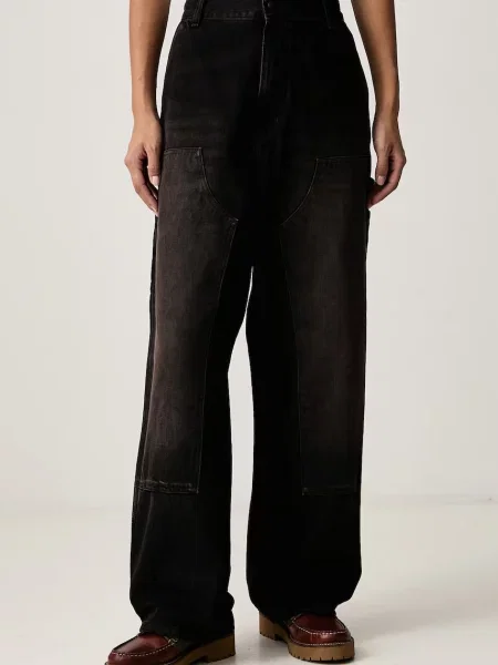 Carhartt WIP Brandon Double Knee Pant blugi loose pentru femei