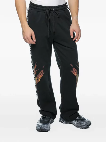 Pantaloni Ksubi cu imagine alergare gri