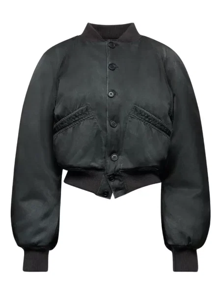 Kurtka bomber Mm6 Maison Margiela o krotszym kroju czarny