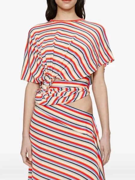 Блуза Christopher Esber на райета от джърси