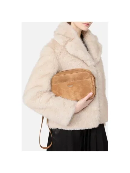 Dzianinowa kurtka Weekend Max Mara beżowa